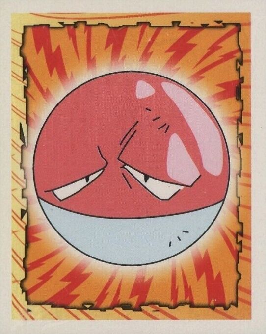 Voltorb - 100 - Merlin Sticker Series 1