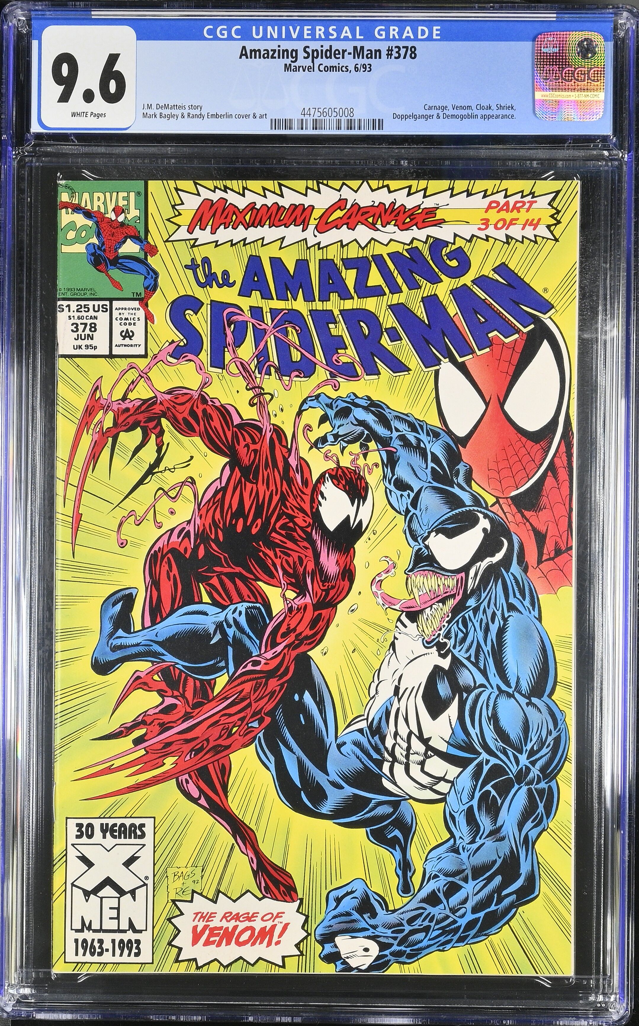 Amazing Spider-Man #378 CGC 9.6