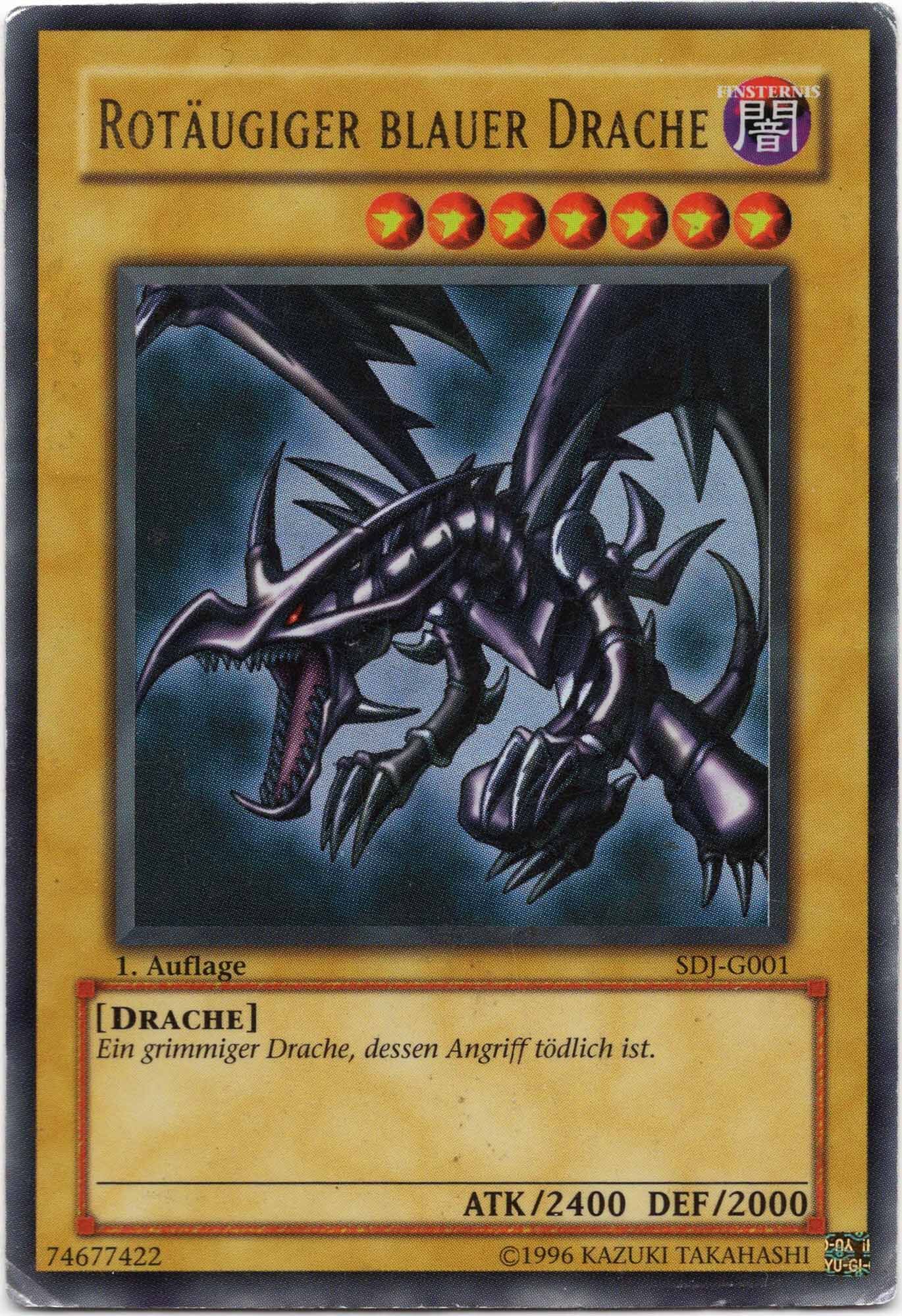 rot-ugiger-blauer-drache-sdj-g001-ultra-rare-1-auflage-heavily-played Rotäugiger blauer Drache - SDJ-G001 - Ultra Rare - 1. Auflage (Heavily Played)