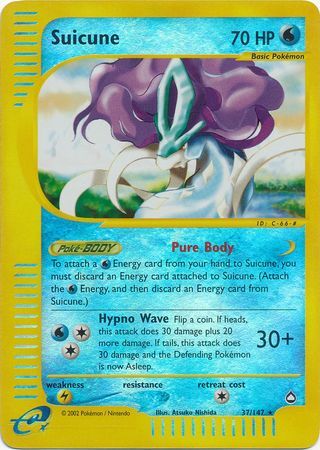 Suicune - 37/147 - Reverse Holo - EN Suicune - 37/147 - Reverse Holo - EN