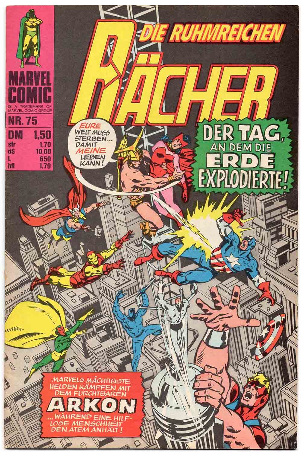 Die Rächer #75 - Zustand 1-2 Fein