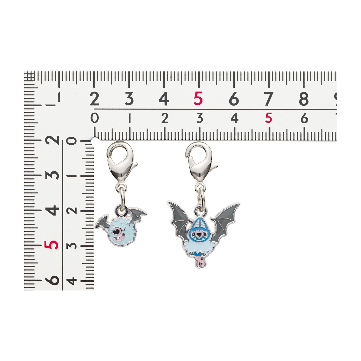 Pokemon Center - Woobat, Swoobat Schlüsselanhänger - 2 Stück