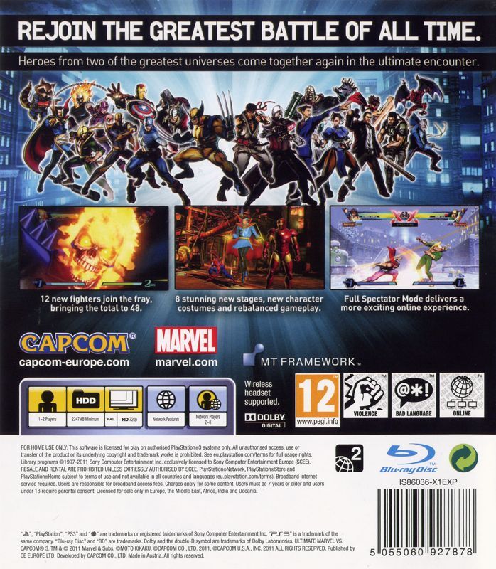 Ultimate Marvel vs. Capcom 3 - PS3