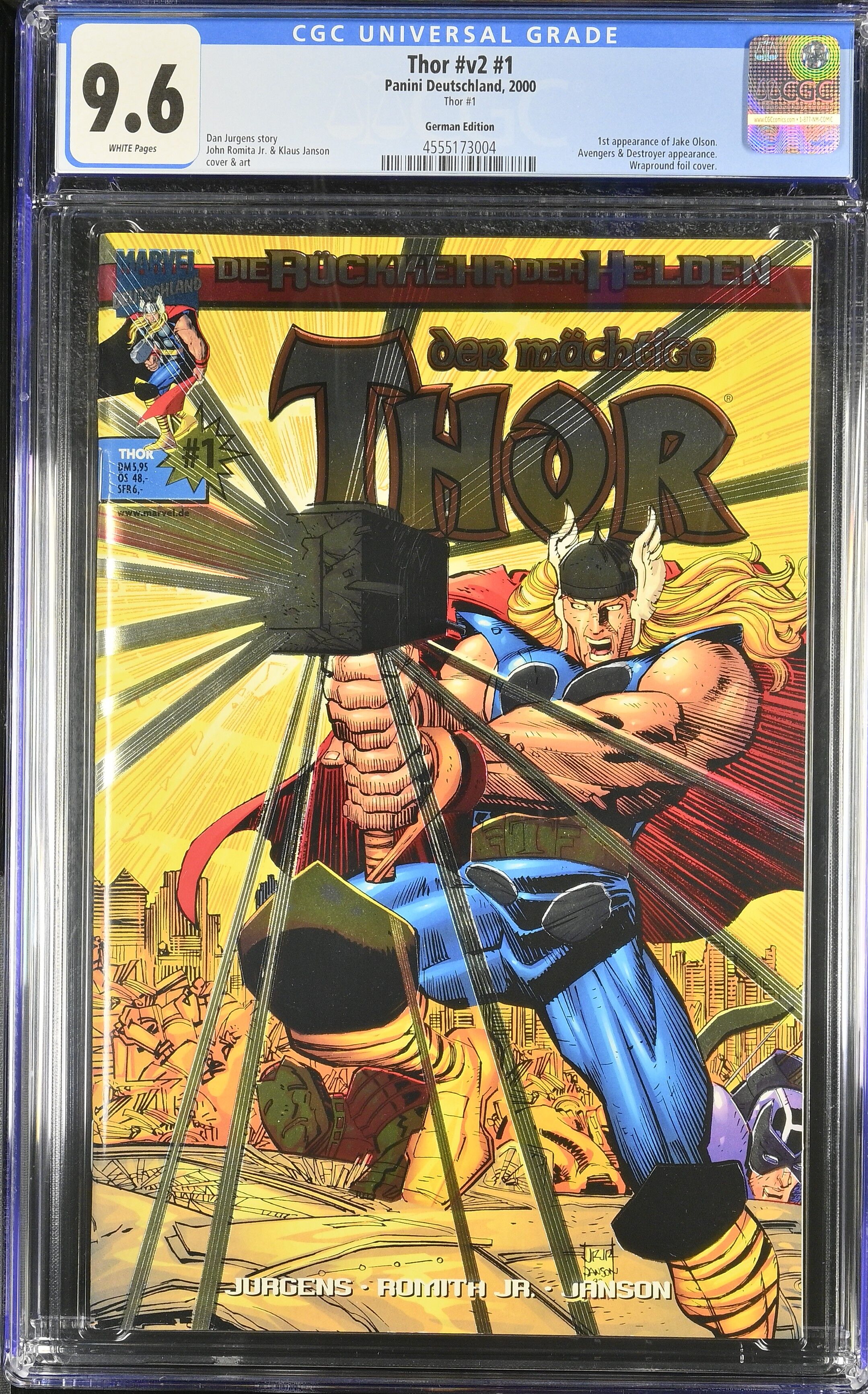 Thor #1 CGC 9.6
