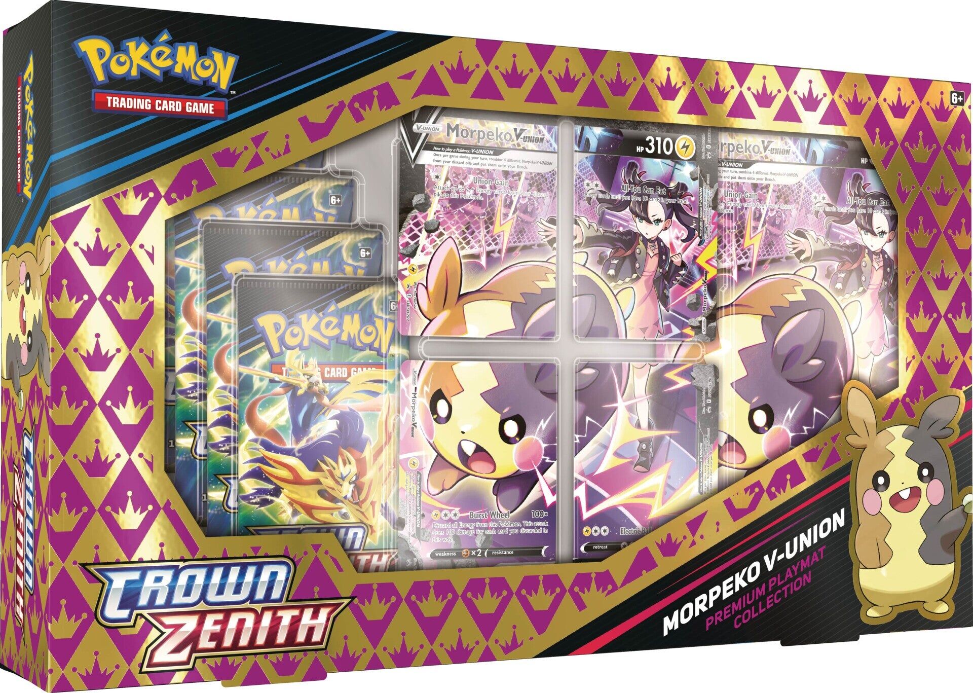 pokemon-crown-zenith-morpeko-v-union-premium-playmat-collection-box-en Pokémon Crown Zenith Morpeko V-UNION Premium Playmat Collection Box - EN