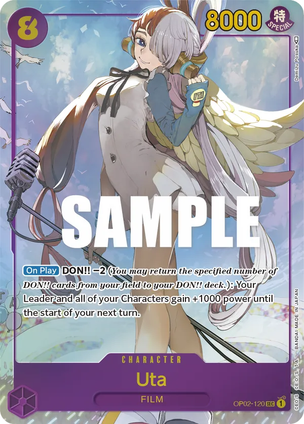 Uta - OP02-120 - Alternate Art - JP