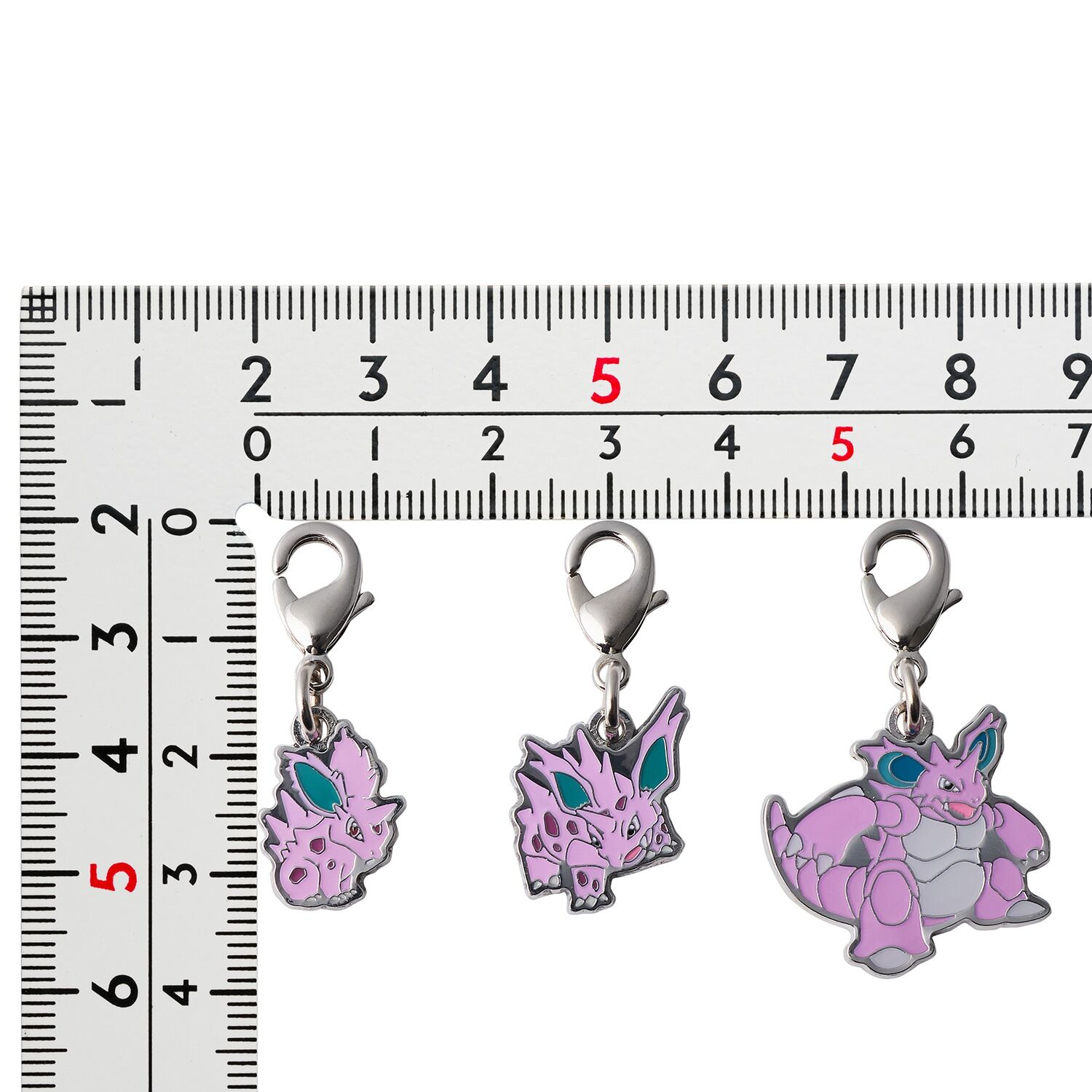 Pokemon Center - Nidoran♀, Nidorino, Nidoking Schlüsselanhänger - 3 Stück