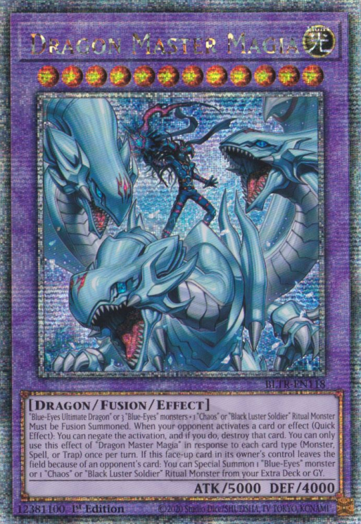 Dragon Master Magia - BLTR-EN118 - Quarter Century Secret Rare - 1. Auflage