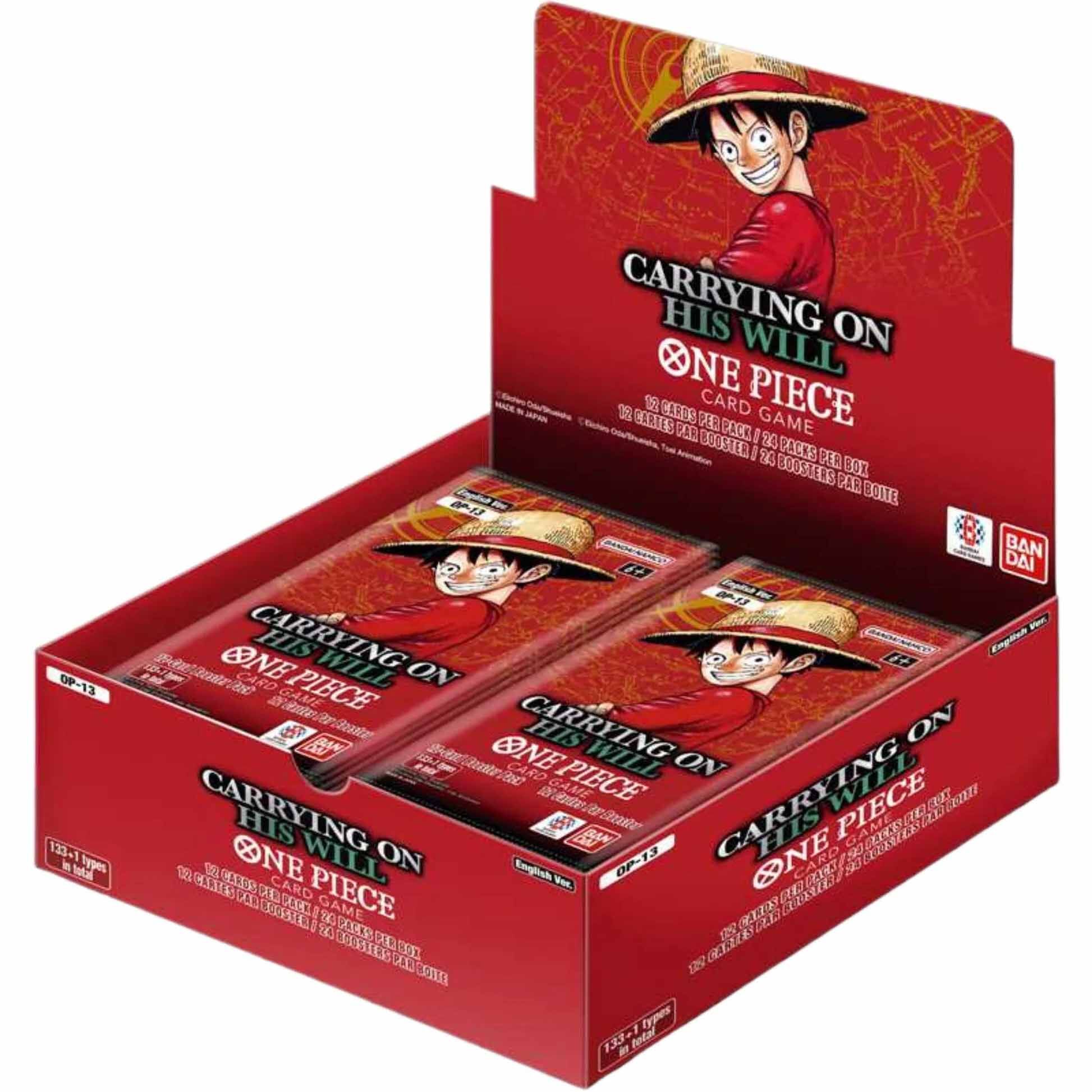 Carrying On His Will OP-13 Booster Display (24) - One Piece Card Game - EN Carrying On His Will OP-13 Booster Display (24) - One Piece Card Game - EN