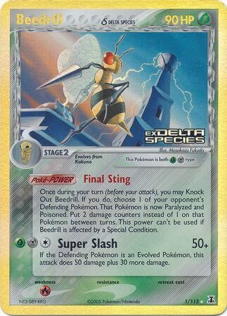 Beedrill - 1/113 - Reverse Holo - EN Beedrill - 1/113 - Reverse Holo - EN