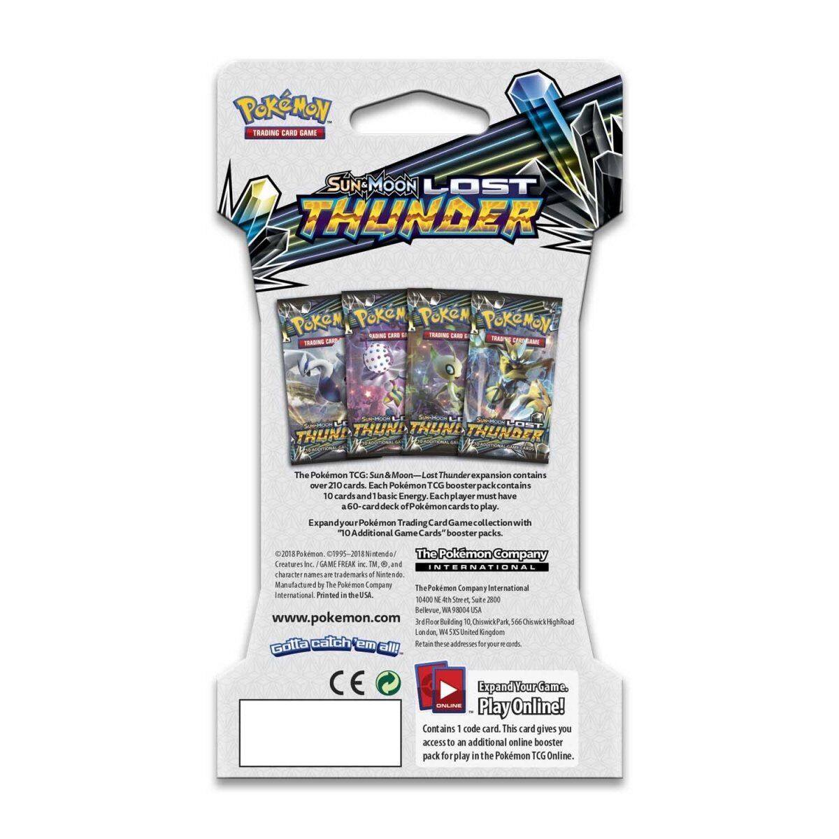 Pokémon TCG: Sun & Moon Lost Thunder Sleeved Booster Pack (10 Cards) - EN