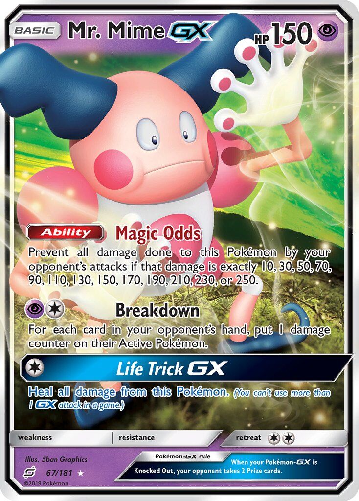 Mr. Mime-GX - 67/181 - EN Mr. Mime-GX - 67/181 - EN