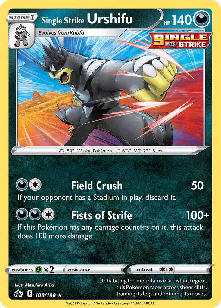 Single Strike Urshifu - 108/198 - EN Single Strike Urshifu - 108/198 - EN