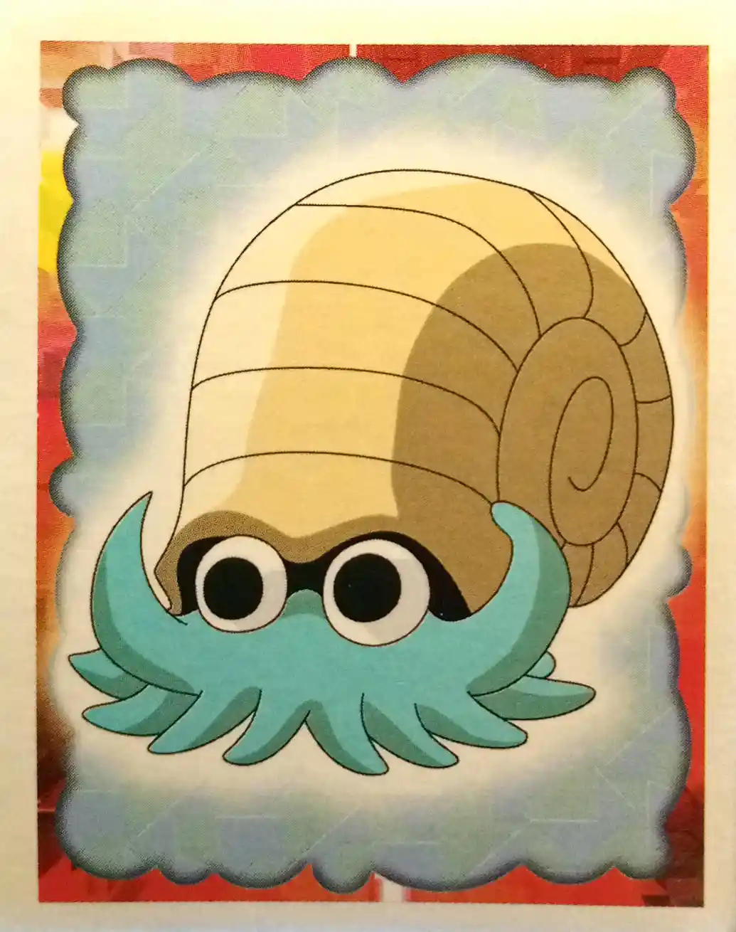 Omanyte - 138 - Merlin Sticker Series 1
