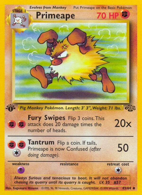 Primeape - 43/64 - 1st Edition - EN