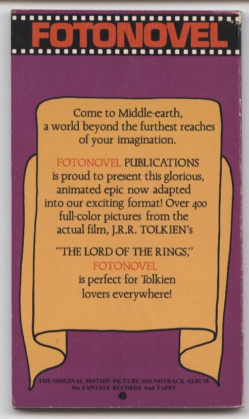 Lord of the Rings Fotonovel