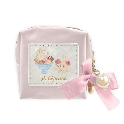 PokePeace Mini Pouch with Carabiner Milcery & Alcremie Sweets Shop PokePeace Mini Pouch with Carabiner Milcery & Alcremie Sweets Shop