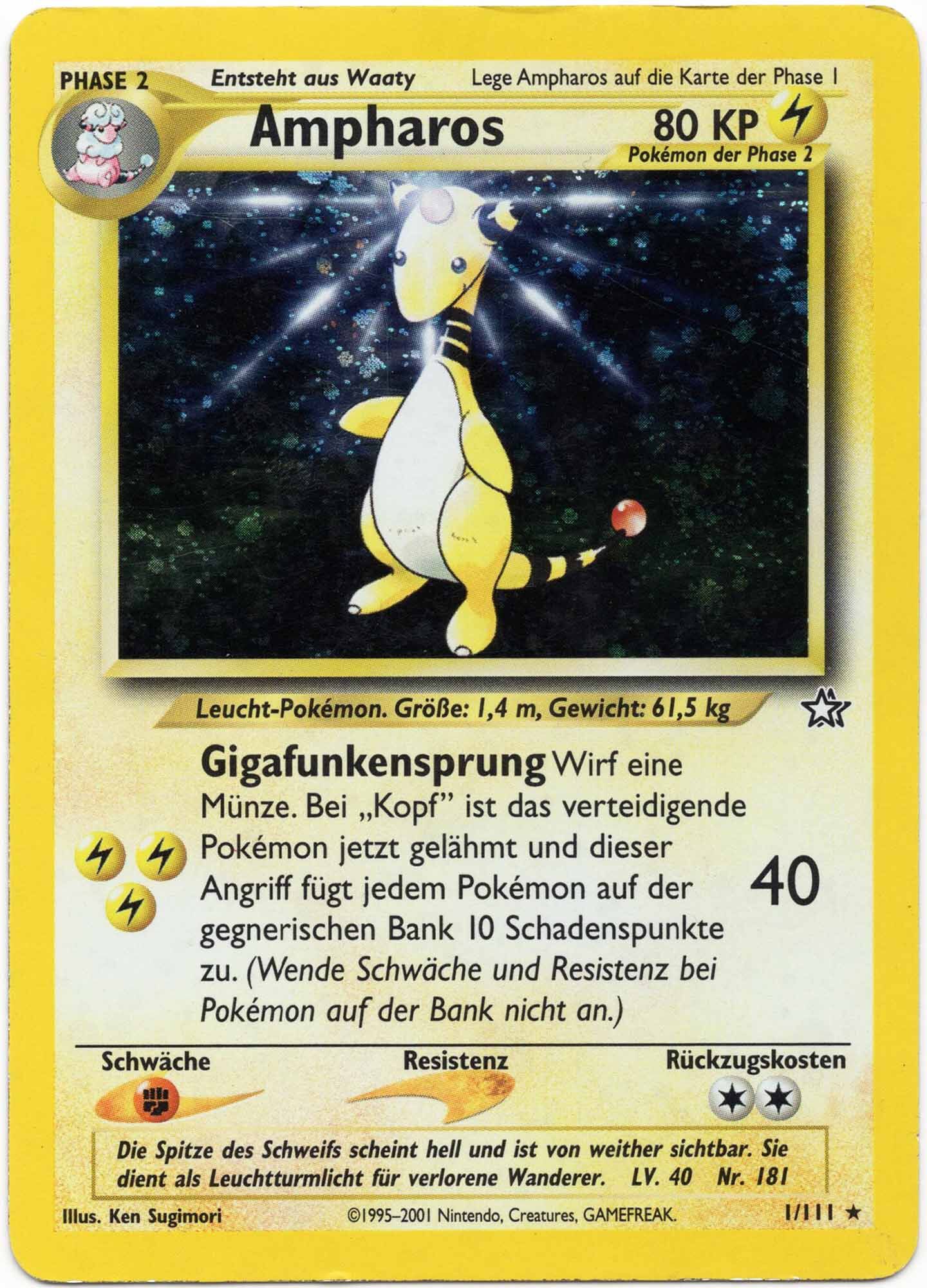 ampharos-1-111-poke-mon-tcg-heavily-played Ampharos - 1/111 - Pokémon TCG (Heavily Played)