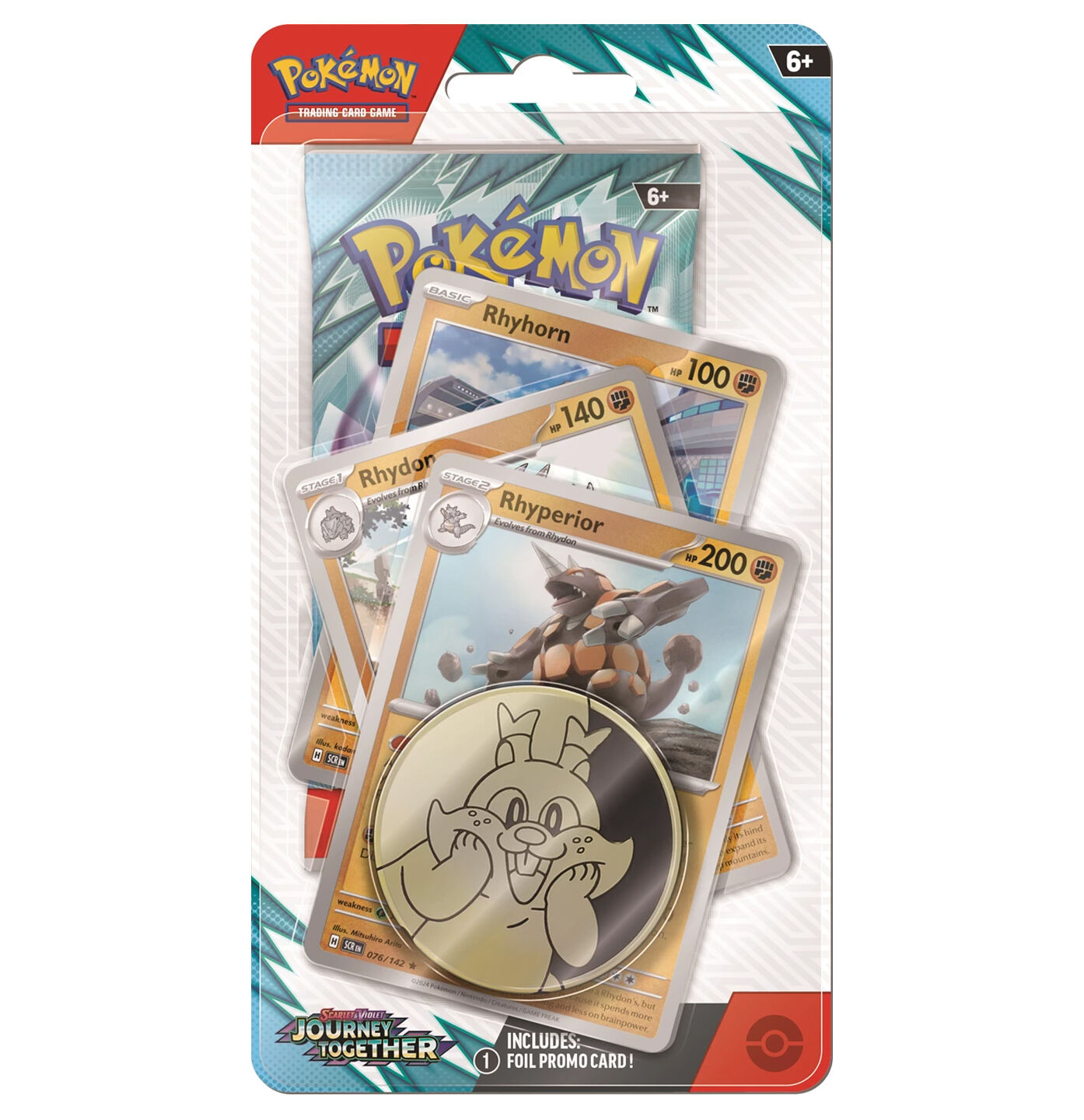 Pokémon TCG: Scarlet & Violet - Journey together (SV09) Rhyperior PREMIUM Checklane Blister - EN Pokémon TCG: Scarlet & Violet - Journey together (SV09) Rhyperior PREMIUM Checklane Blister - EN