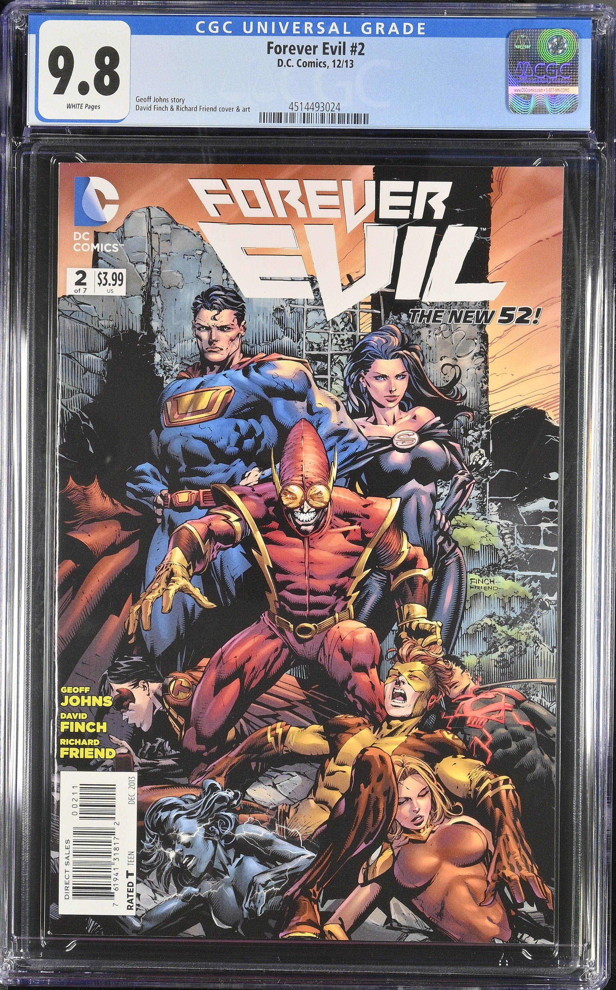 Forever Evil #2 CGC 9.8 Top Pop! Forever Evil #2 CGC 9.8 Top Pop!
