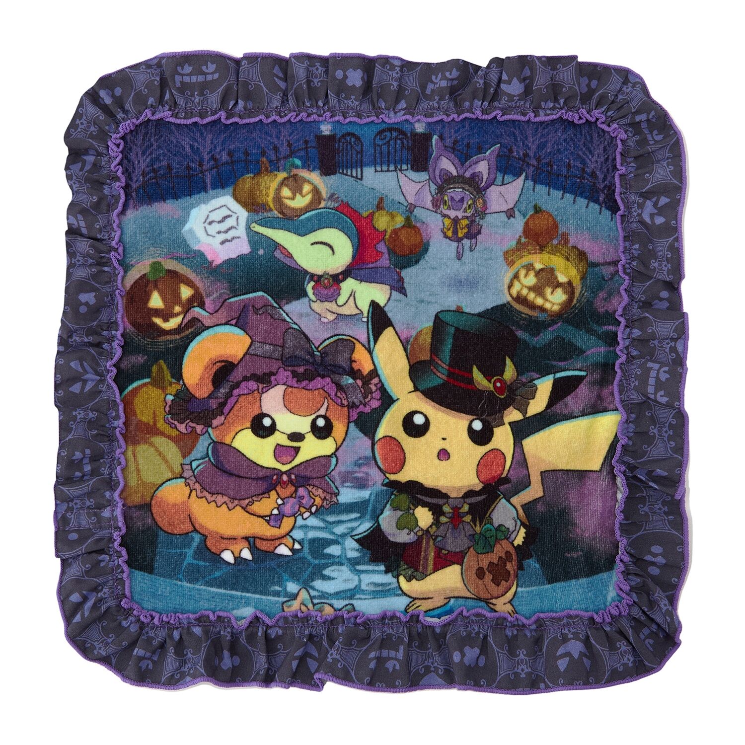 Pokémon Center Original - Frill Hand Towel Halloween Ghost Chateau Pokémon Center Original - Frill Hand Towel Halloween Ghost Chateau