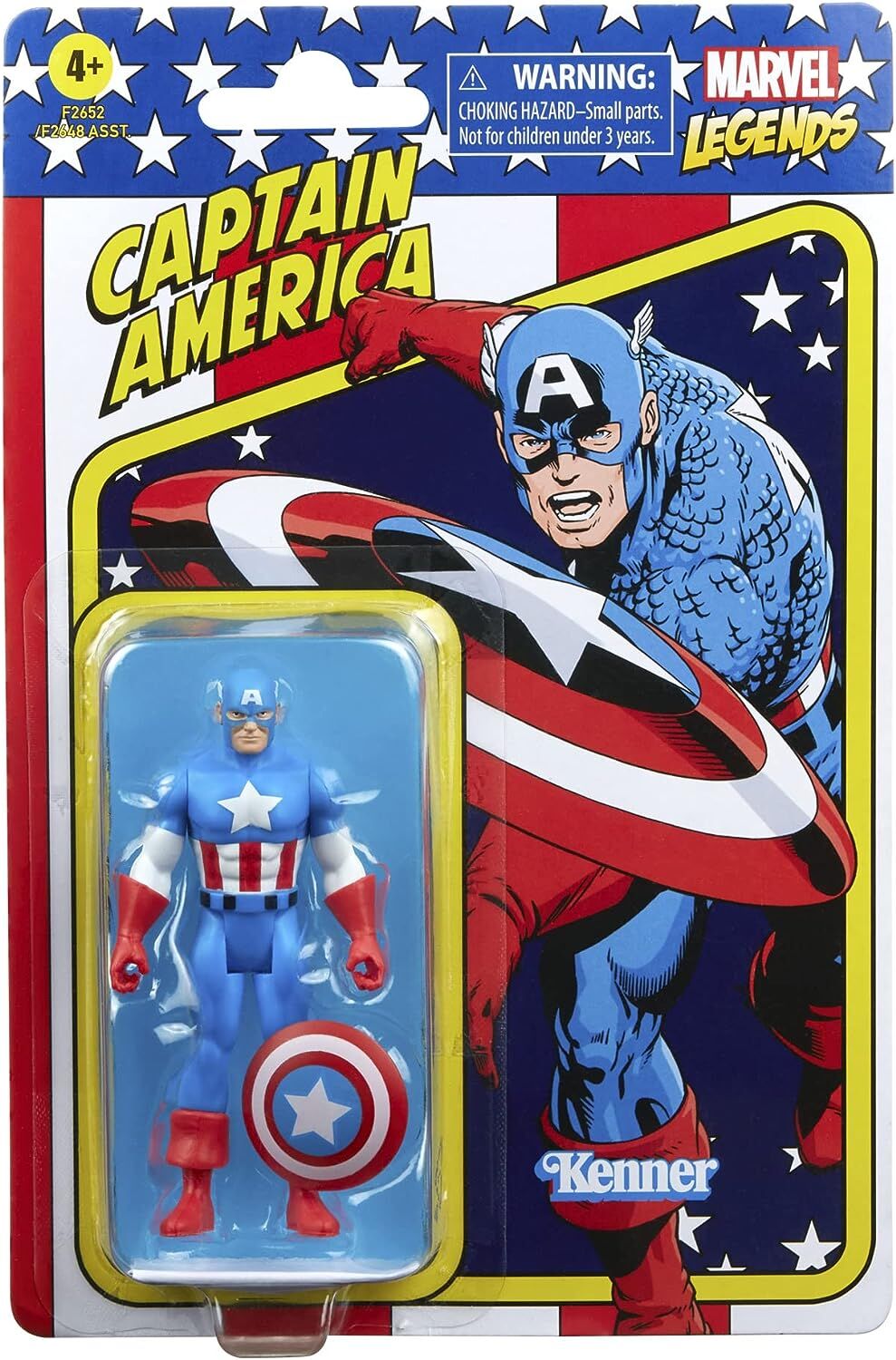 Marvel Legends Retro 375 Collection Captain America Actionfigur - 9.5 cm Marvel Legends Retro 375 Collection Captain America Actionfigur - 9.5 cm