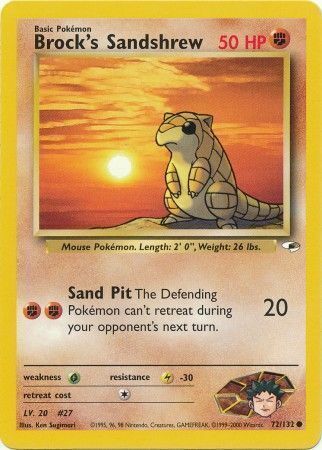 Brock’s Sandshrew - 72/132 - Unlimited - EN