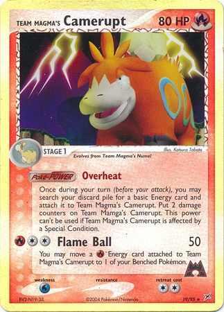 Team Magma’s Camerupt - 19/97 - Reverse Holo - EN Team Magma’s Camerupt - 19/97 - Reverse Holo - EN