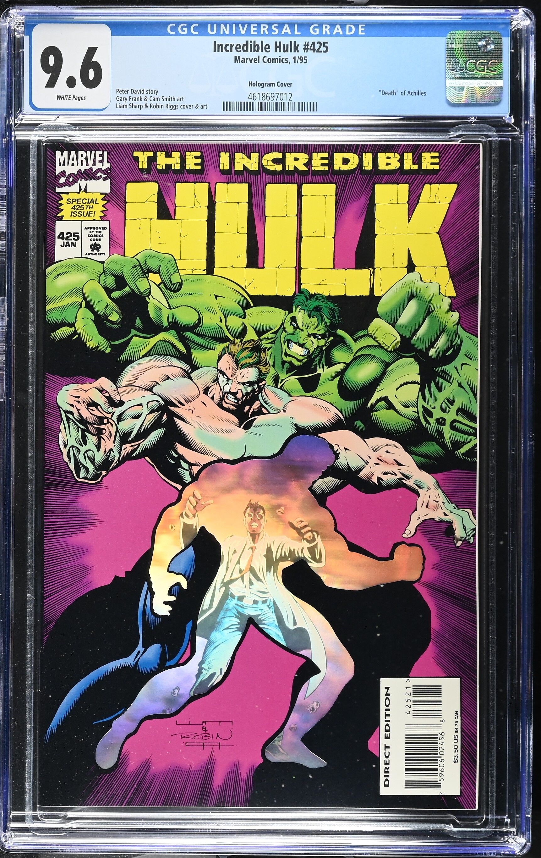 Incredible Hulk Issue 425 - CGC 9.6