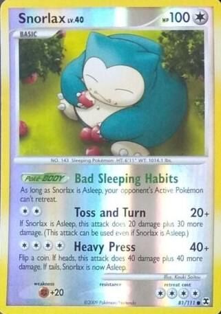 Snorlax - 81/111 - Reverse Holo - EN