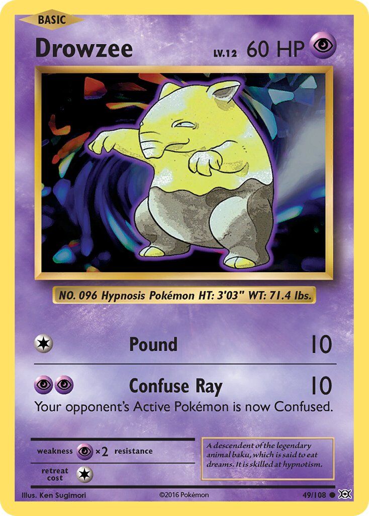 Drowzee - 49/108 - EN