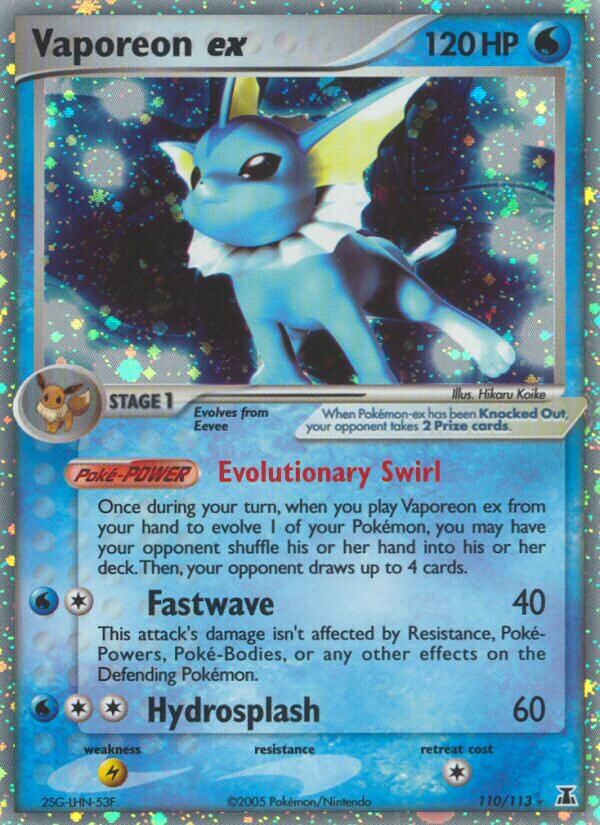 Vaporeon ex - 110/113 - EN Vaporeon ex - 110/113 - EN