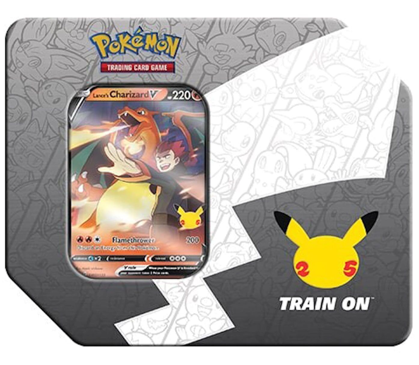 Pokémon 25th Anniversary Celebrations Lance's Charizard V Big Tin - EN