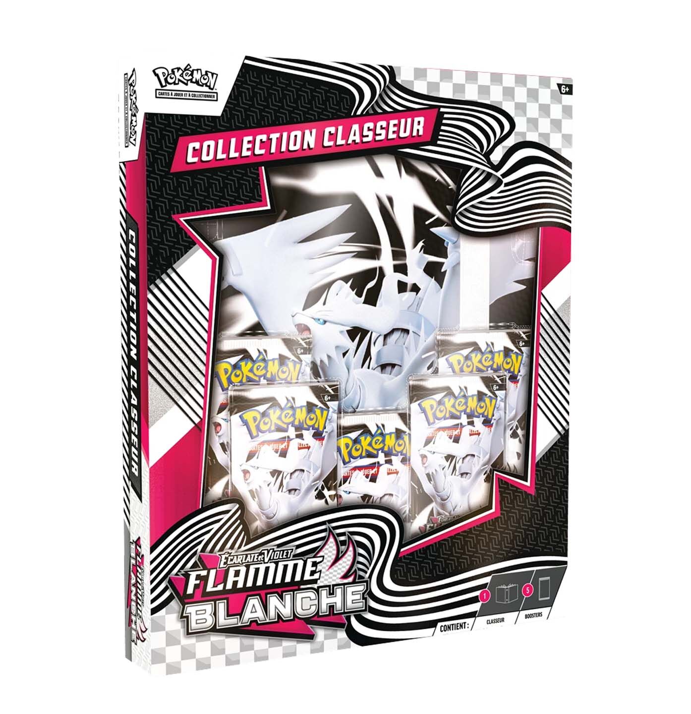 Pokémon White Flare Binder Pocket Portfolio Collection - FR