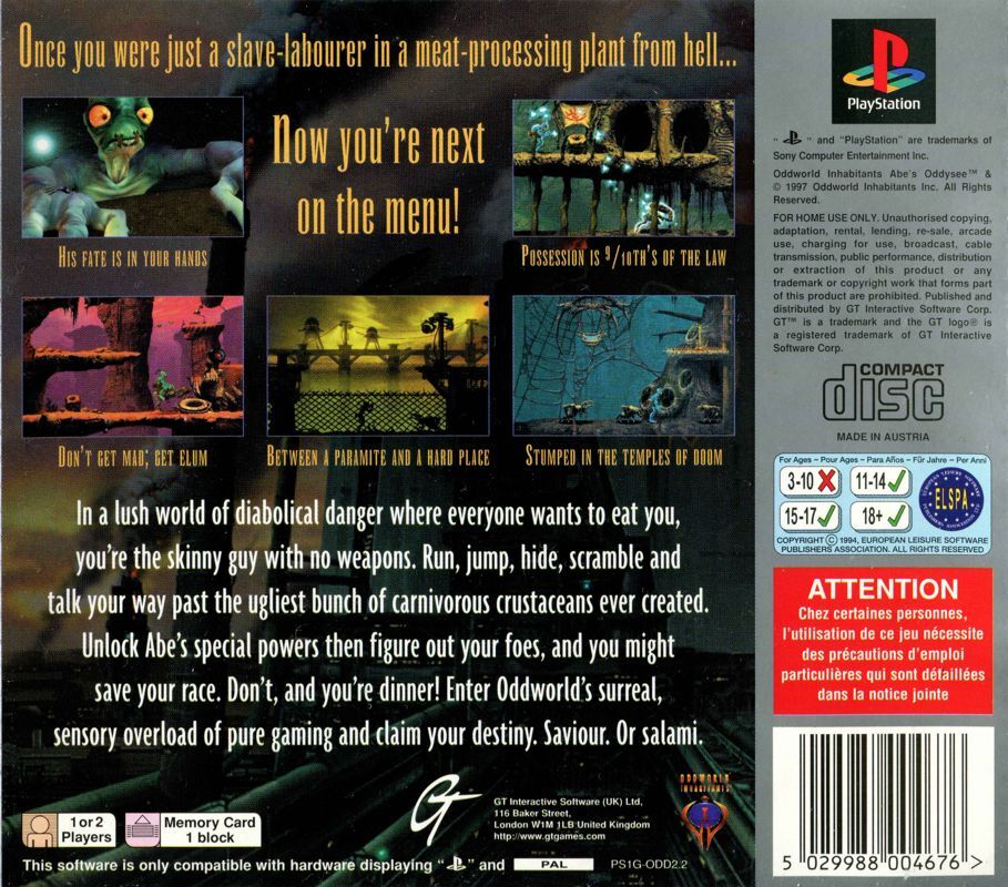 Oddworld: Abe's Oddysee - DE