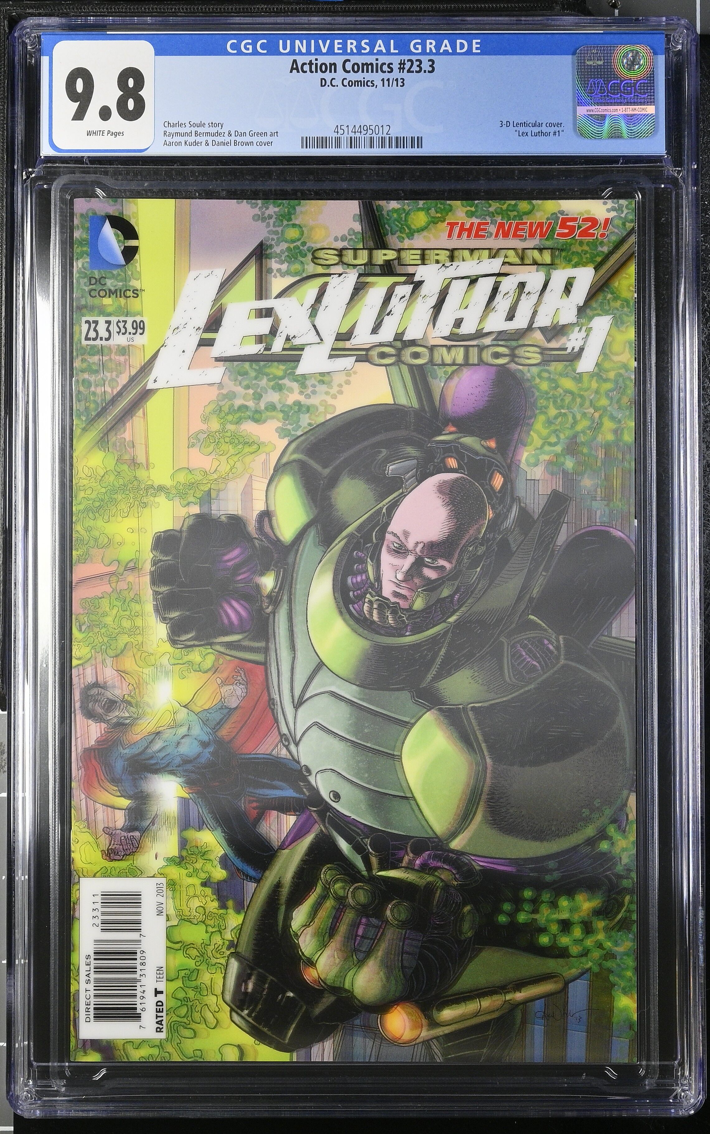 Action Comics #23.3 CGC 9.8 3D Lenticular Cover Top Pop! Action Comics #23.3 CGC 9.8 3D Lenticular Cover Top Pop!