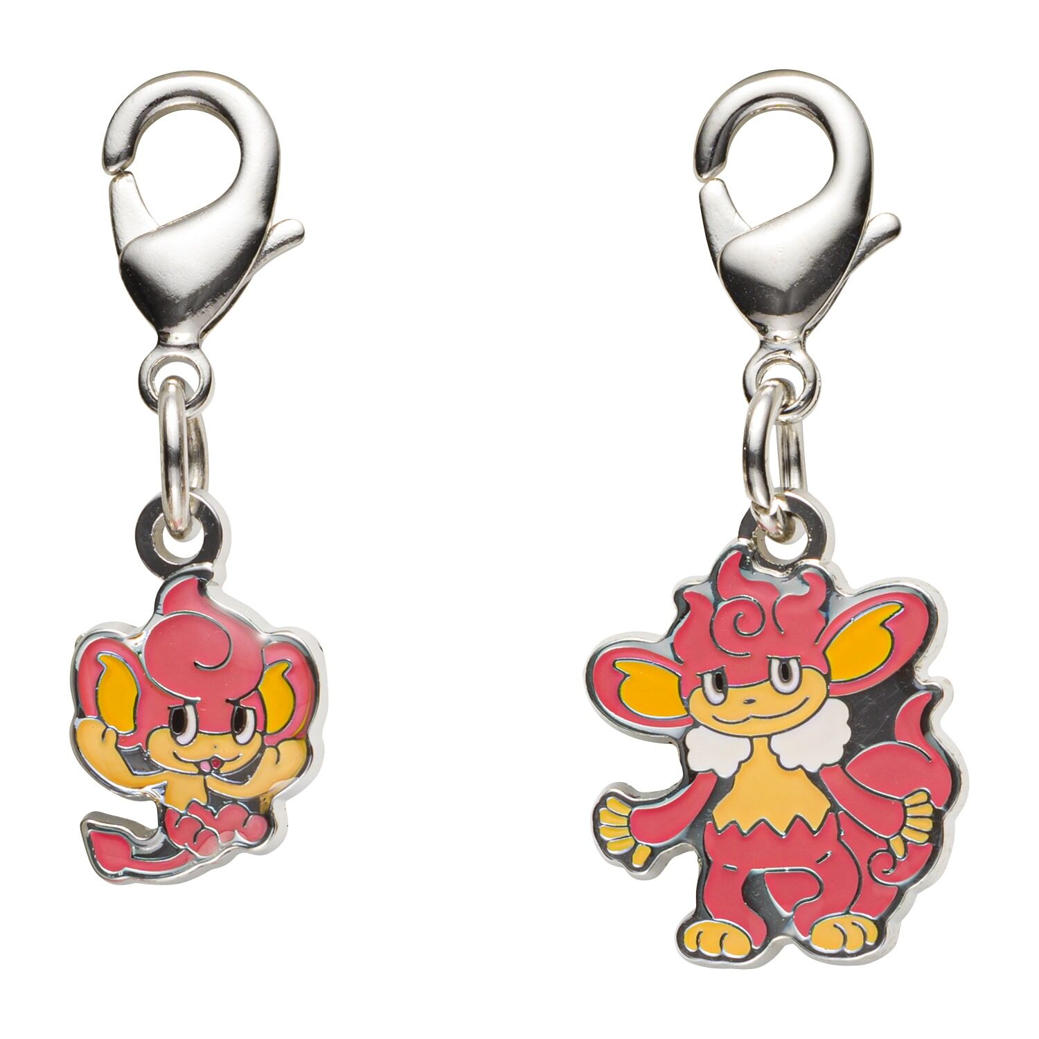 Pokemon Center - Pansear, Simisear Schlüsselanhänger - 2 Stück