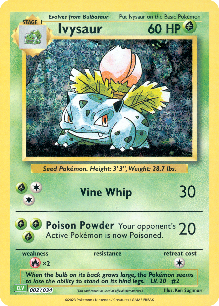 Ivysaur - 002/34 - EN Ivysaur - 002/34 - EN