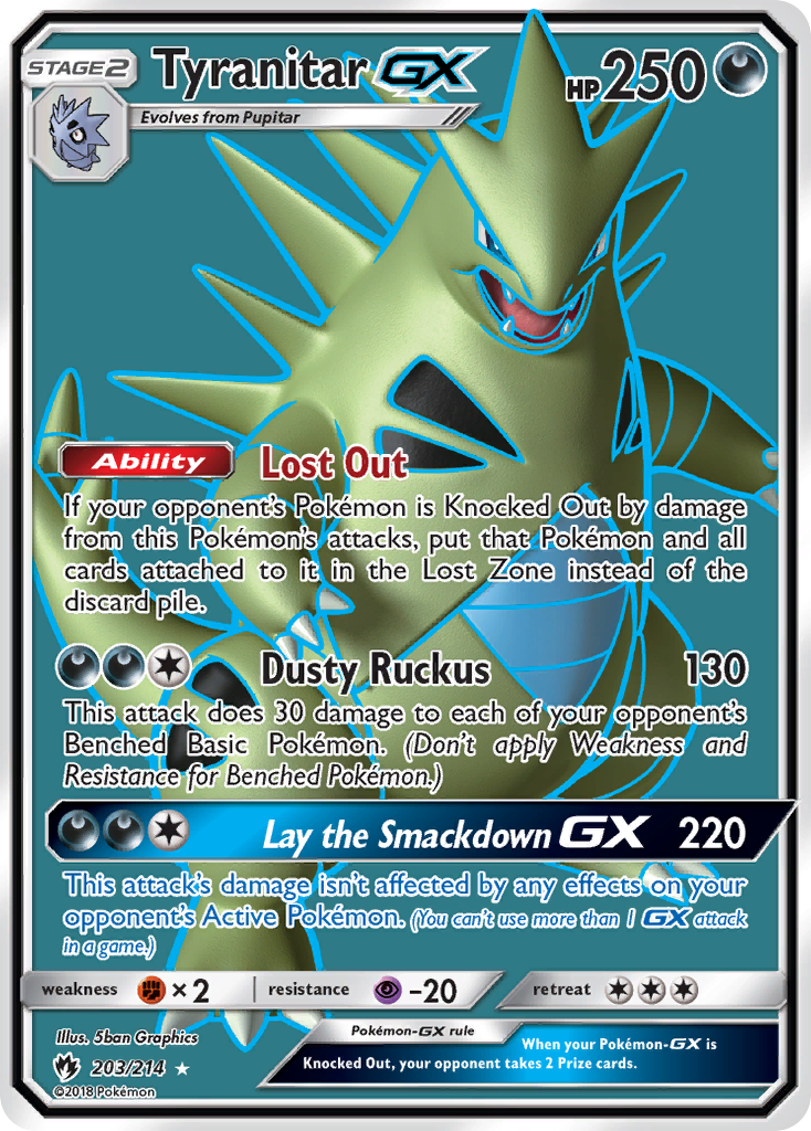Tyranitar-GX - 203/214 - EN
