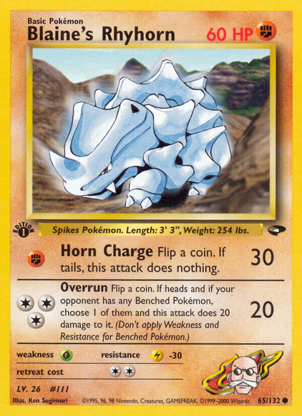 Blaine’s Rhyhorn - 65/132 - EN Blaine’s Rhyhorn - 65/132 - EN