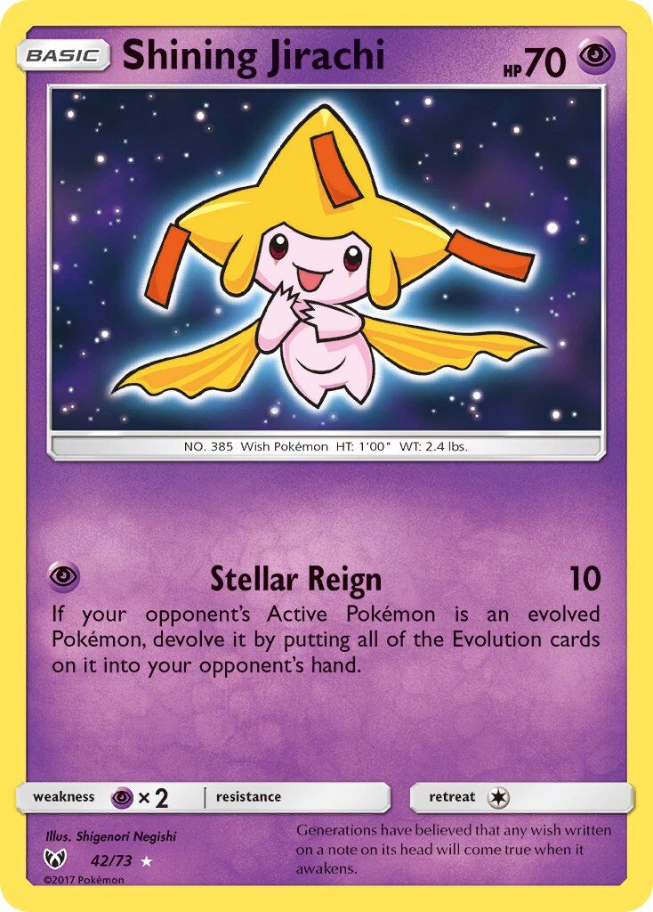 Shining Jirachi - 42/73 - EN Shining Jirachi - 42/73 - EN
