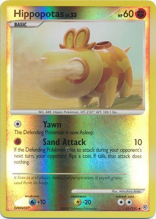 Hippopotas - 51/130 - Reverse Holo - EN Hippopotas - 51/130 - Reverse Holo - EN
