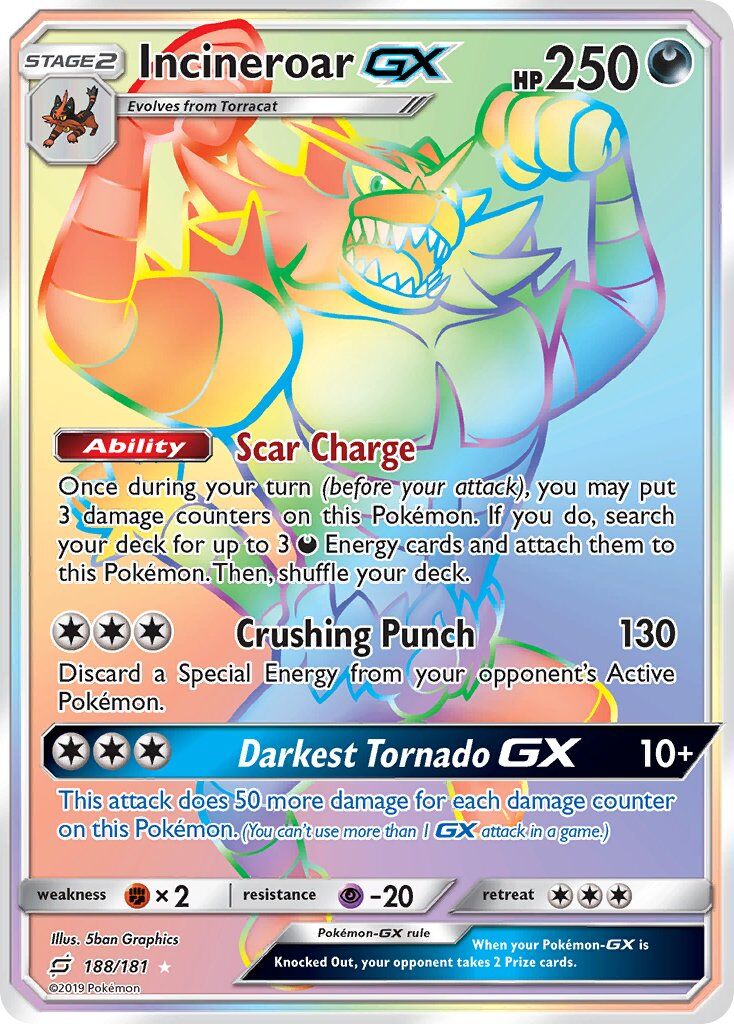 Incineroar-GX - 188/181 - EN Incineroar-GX - 188/181 - EN