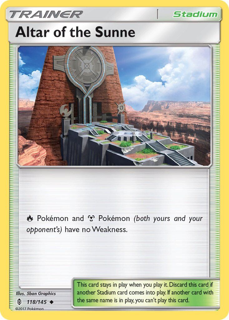 Altar of the Sunne - 118/145 - Pokémon TCG - Lightly Played - EN