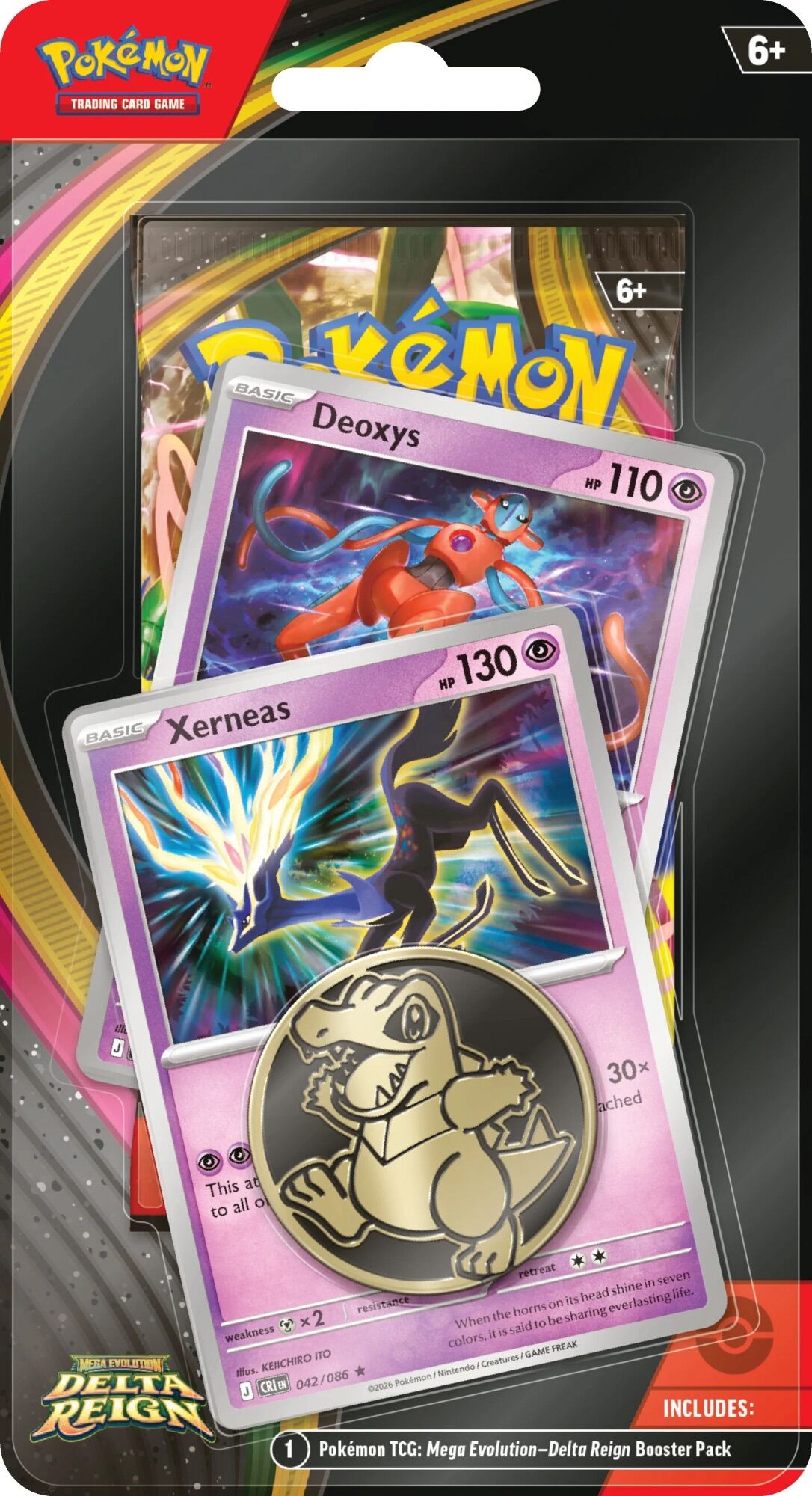 Pokémon TCG: ME06 Mega Evolution - Delta Reign Checklane Xerneas Blister (Target Exclusive) - EN