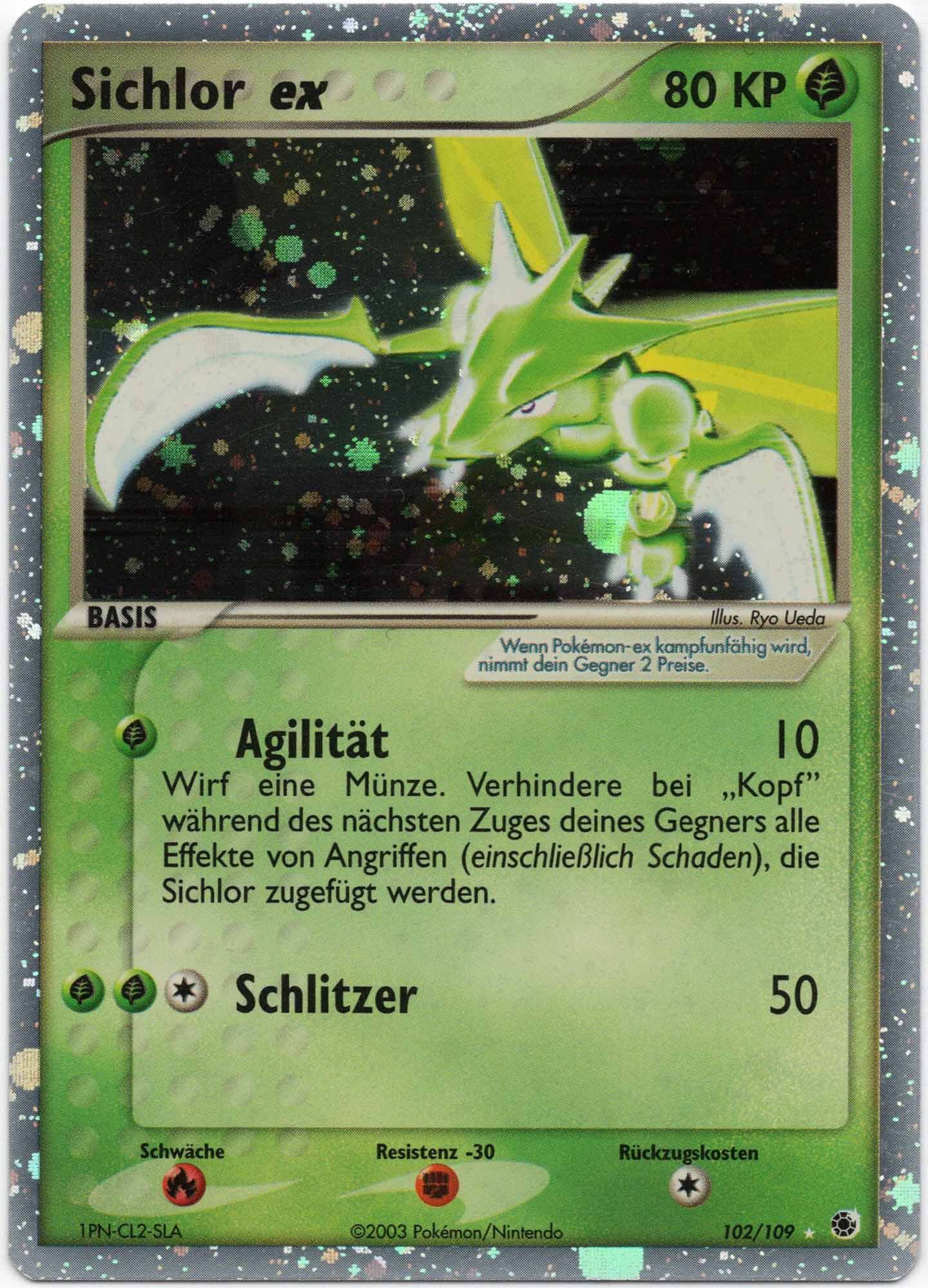 Sichlor ex - 102/109 - Pokémon TCG (Near Mint)