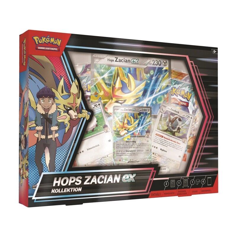 Pokémon TCG: Hops Zacian ex Box Kollektion - DE Pokémon TCG: Hops Zacian ex Box Kollektion - DE