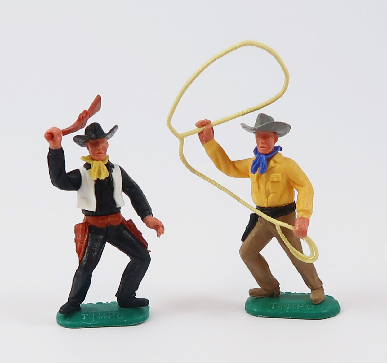 timpo_cowboy_kombination_gewehr_lasso_001 Timpo 2 Cowboys mit Gewehr und Lasso