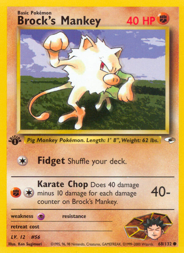 Brock’s Mankey - 68/132 - EN Brock’s Mankey - 68/132 - EN