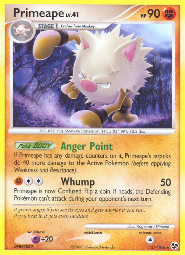 Primeape - 27/106 - Reverse Holo - EN